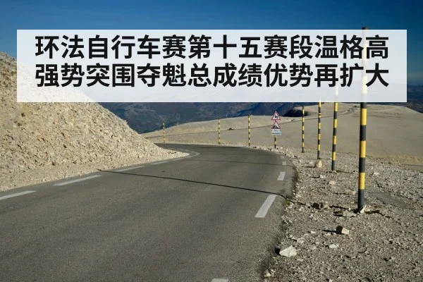 环法自行车赛第十五赛段温格高强势突围夺魁总成绩优势再扩大